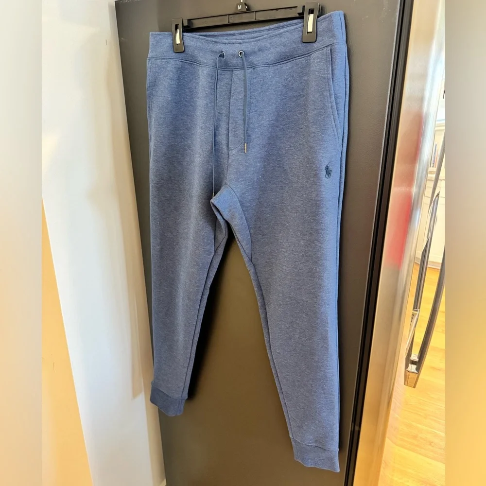 Polo by Ralph Lauren Men's Denim-Blue Jogger Pants - Picture 2 of 5